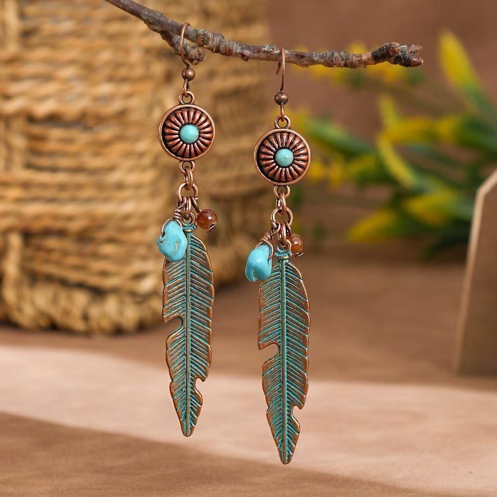 Boho Feather Earrings #2198